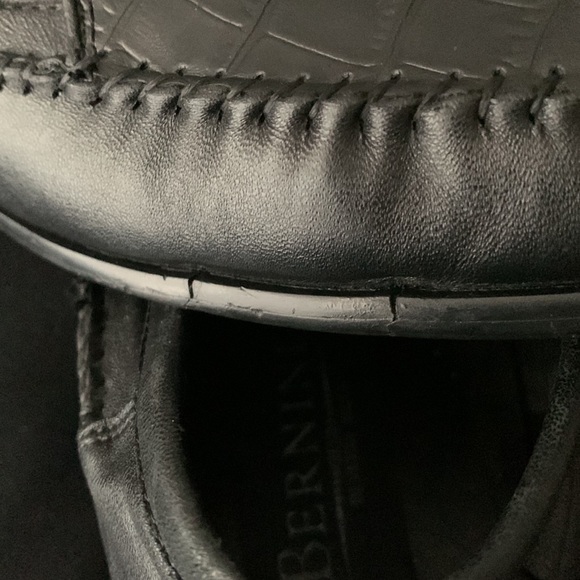 BERNINI Embossed Alligator Leather Loafers - Picture 6 of 8